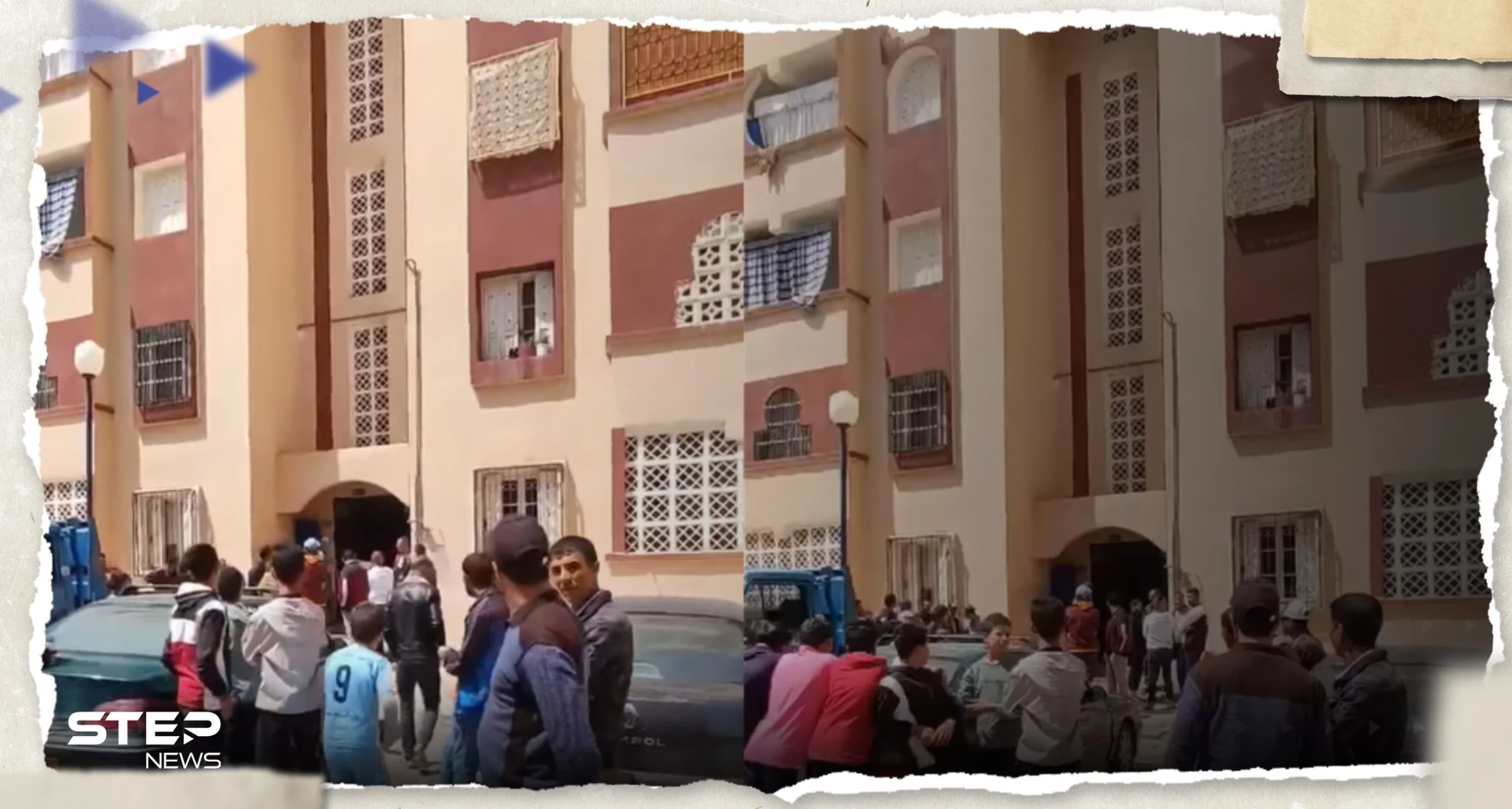 بالفيديو|| حدث مفزع ومخيف في مبنى بالجزائر وهروب السكان المرعوبين