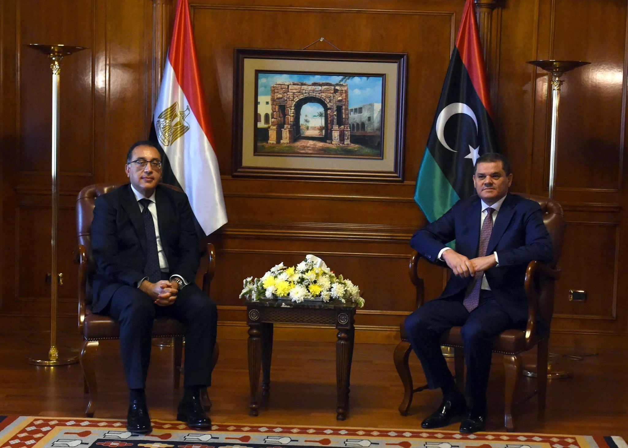 رئيس الوزراء المصري يكشف سبب زيارته إلى ليبيا.. والدبيبة يرد
