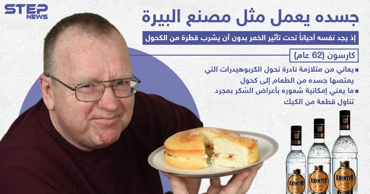 رجل جسده يعمل مثل مصنع البيرة ، هل تعرف أشخاص مثل حالته؟!