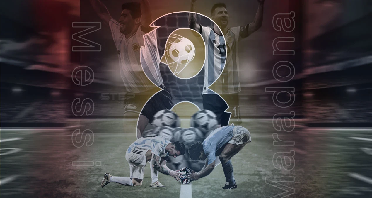 في ذكرى رحيله.. ميسي يعادل أرقام مارادونا في كأس العالم بـ 8 أهداف في 21 مباراة