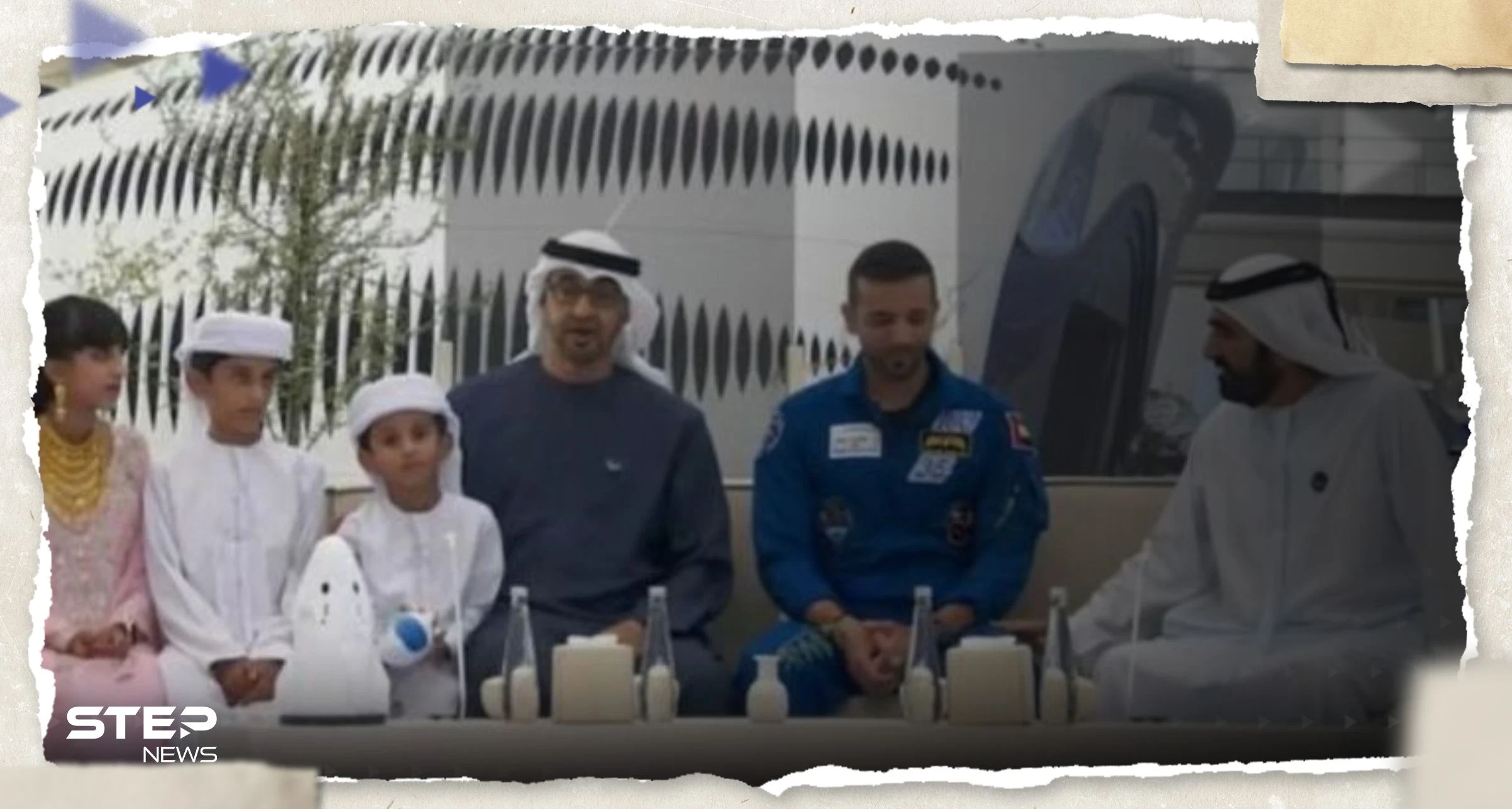 رئيس دولة الإمارات ومحمد بن راشد يستقبلان رائد الفضاء سلطان النيادي لدى عودته لأرض الوطن (فيديو)