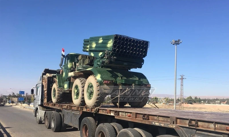 بينها راجمات صورايخ.. النظام السوري يستقدم تعزيزات ضخمة إلى درعا والمفاوضات لطريق مسدود