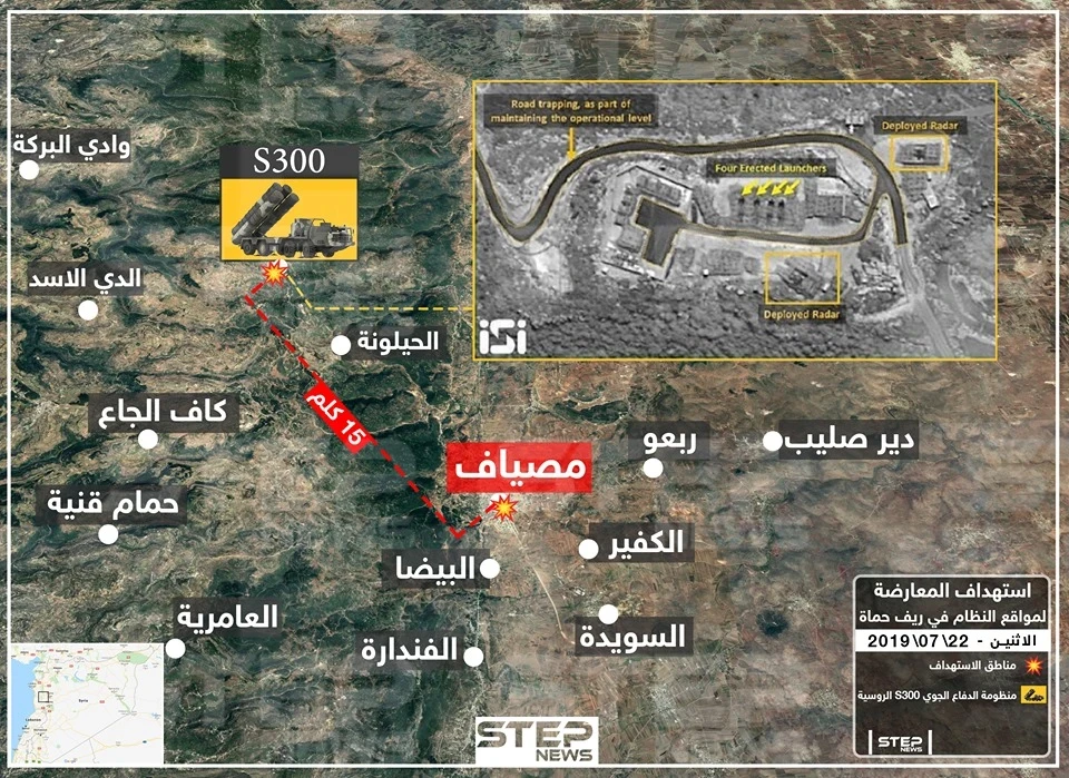 بصواريخ غراد متطورة المعارضة السورية تستهدف منظومة "S300" لنظام الأسد ومواقعه بمصياف بريف حماة
