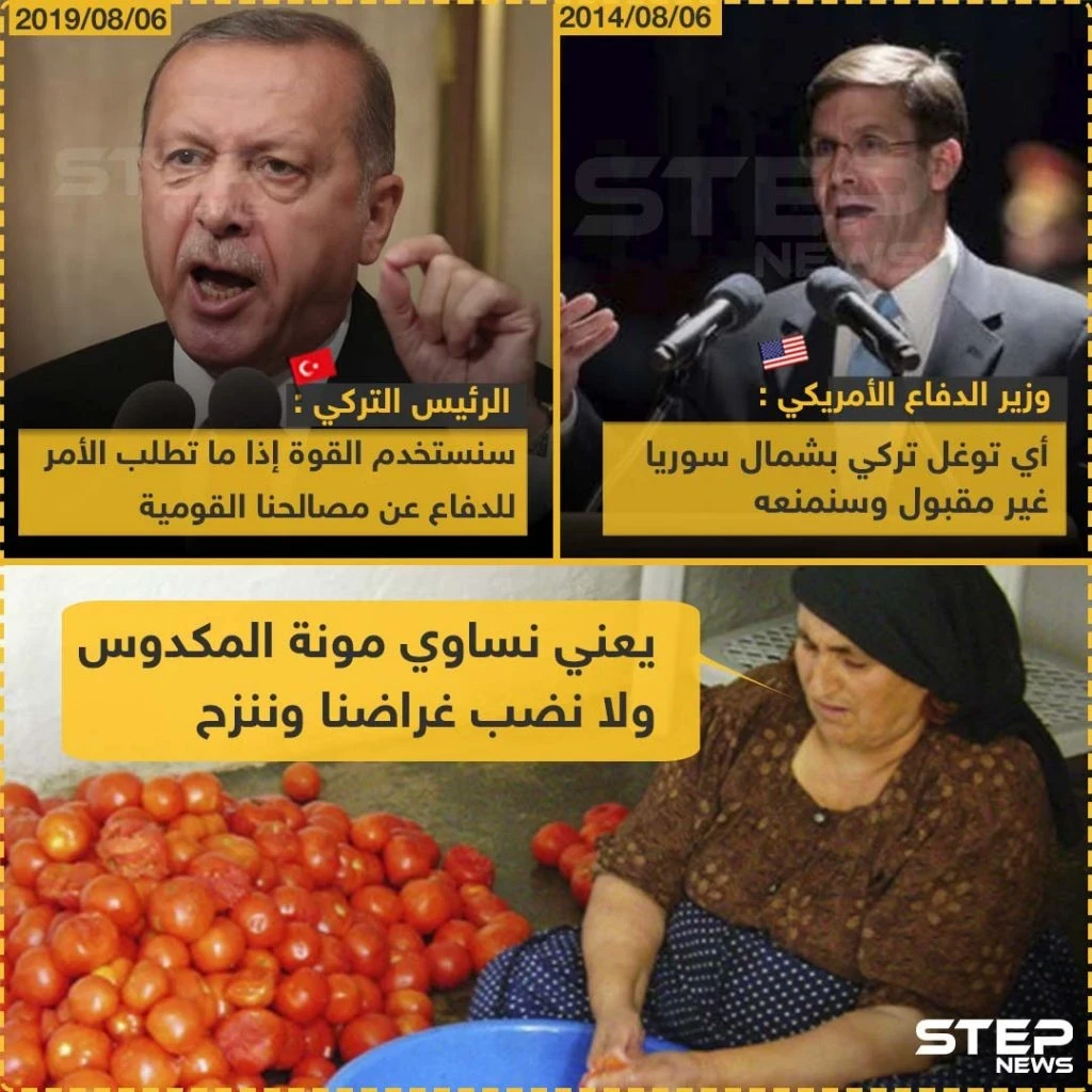 المكدوس بين التصريحات الأمريكية التركية
