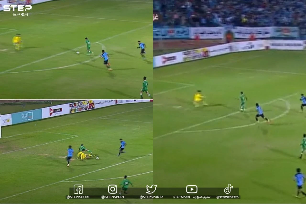 شاهد إنقاذ رائع لحارس غزل المحلة في الدوري المصري