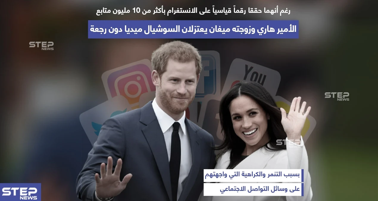 الأمير هاري وزوجته ميغان يعتزلان السوشال ميديا دون رجعة