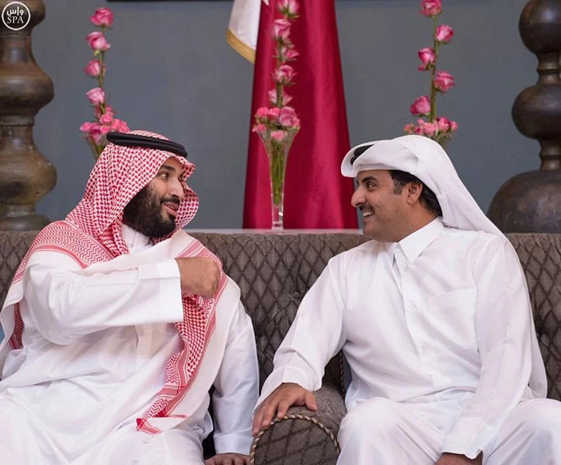 الملك سلمان والأمير محمد بن سلمان يبرقان إلى أمير قطر.. إليك مضمون الرسالة