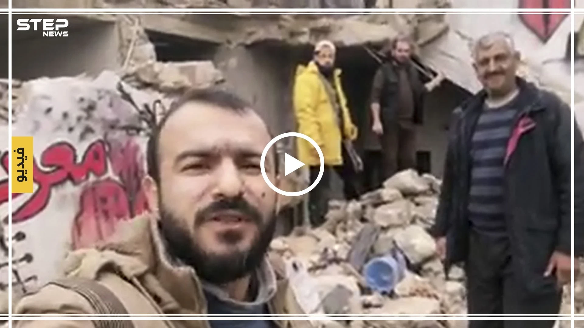 بالفيديو|| من بين ركام معرة النعمان.. ناشطون يوجهون رسالة لـ"بشار الأسد" وقواته