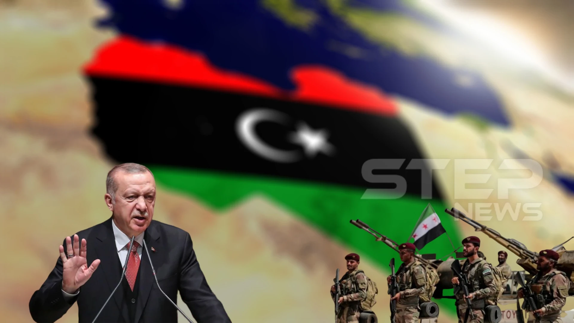 أردوغان يُكذّب تصريحات "الجيش الوطني" المدعوم تركياً حول تواجد مرتزقة سوريين بليبيا