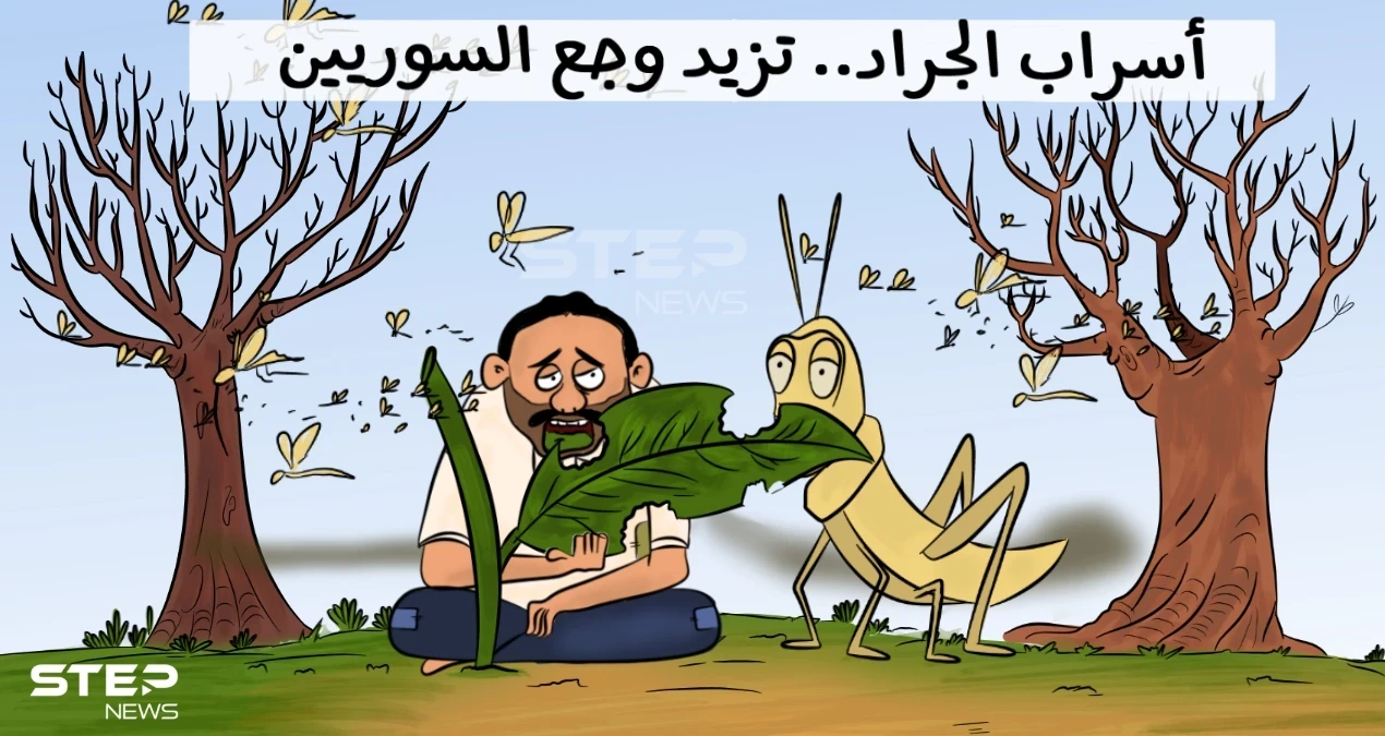 أسراب الجراد تهاجم سوريا