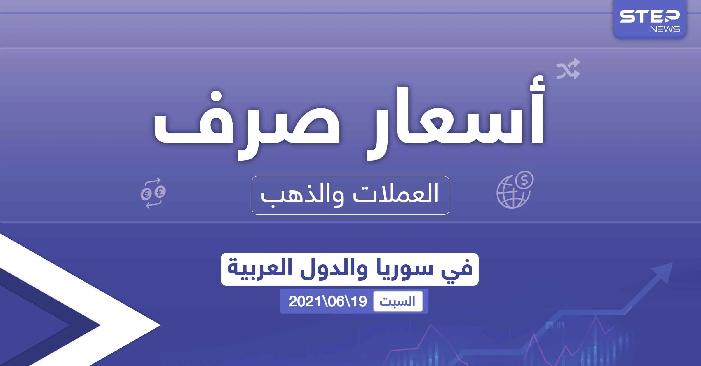 أسعار الذهب والعملات للدول العربية وتركيا اليوم السبت الموافق 19 حزيران 2021