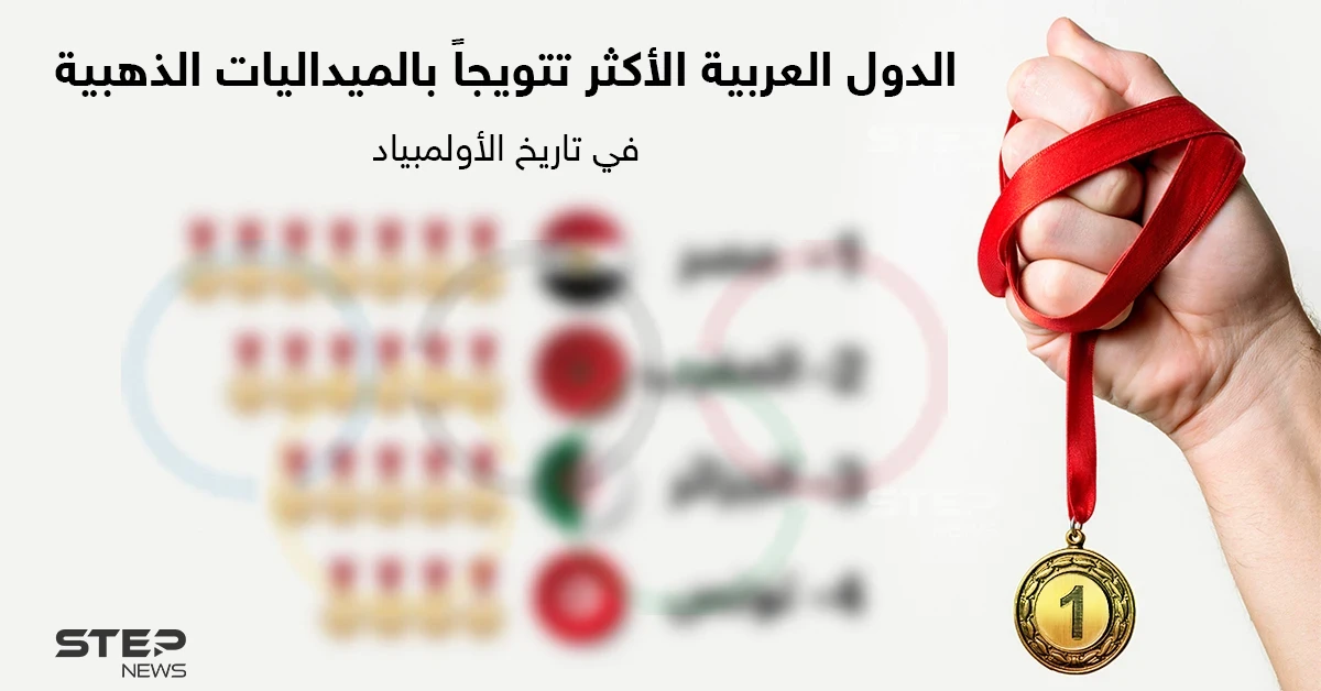 الدول العربية الأكثر تتويجاً بالميداليات الذهبية