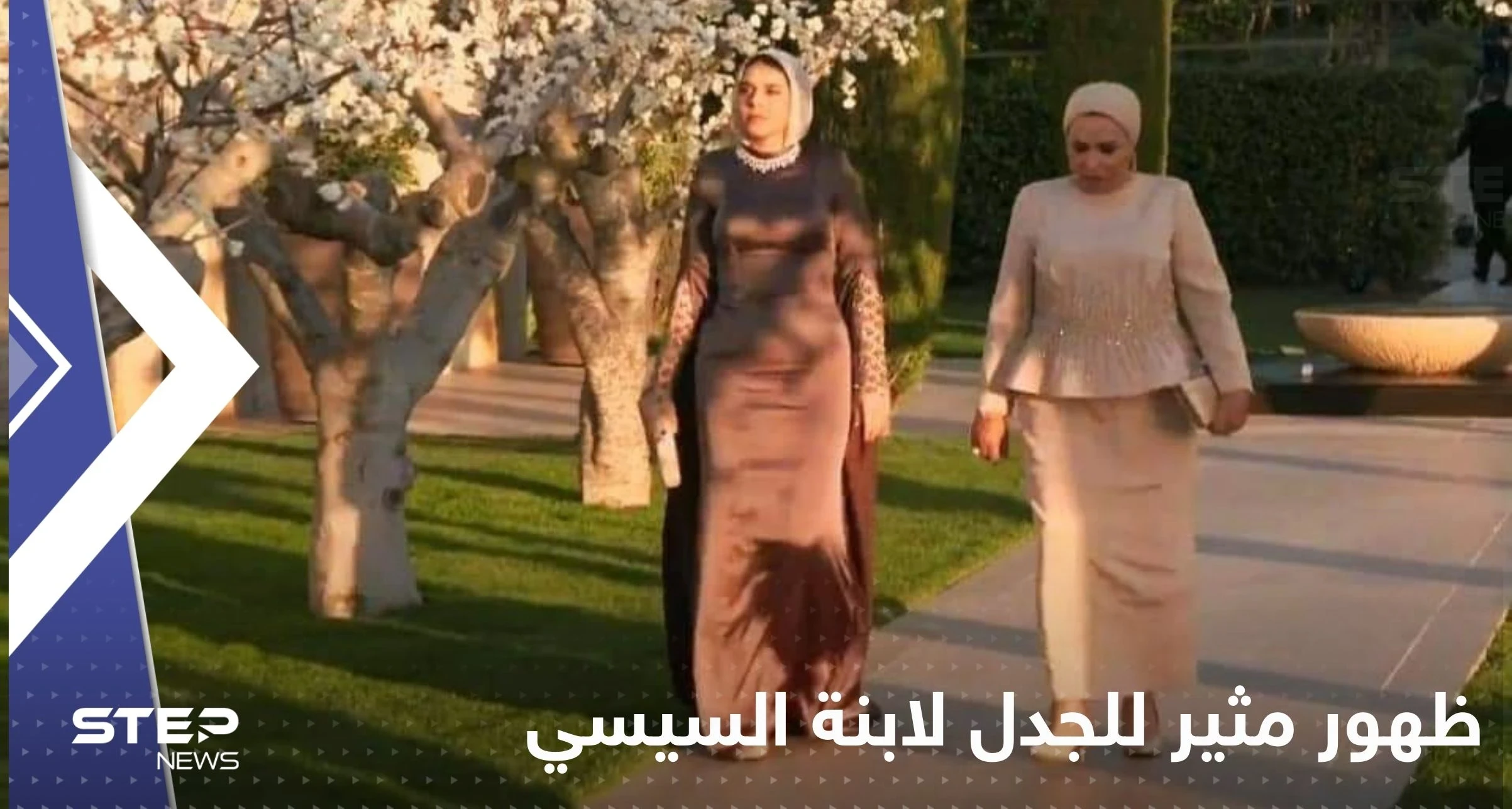 شاهد|| ظهور مثير للجدل لابنة السيسي في حفل زفاف الأميرة إيمان ابنة ملك الأردن