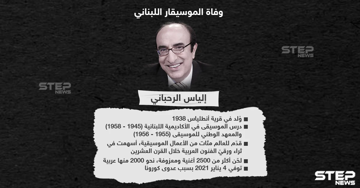 وفاة الموسيقار اللبناني إلياس الرحباني