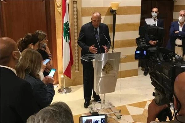 سامح شكري يتحدث عن هدف زيارته إلى لبنان ولقائه القادة السياسيين