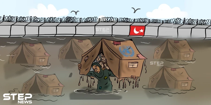 أنين الغارقين...  مخيمات النازحين شمال سوريا