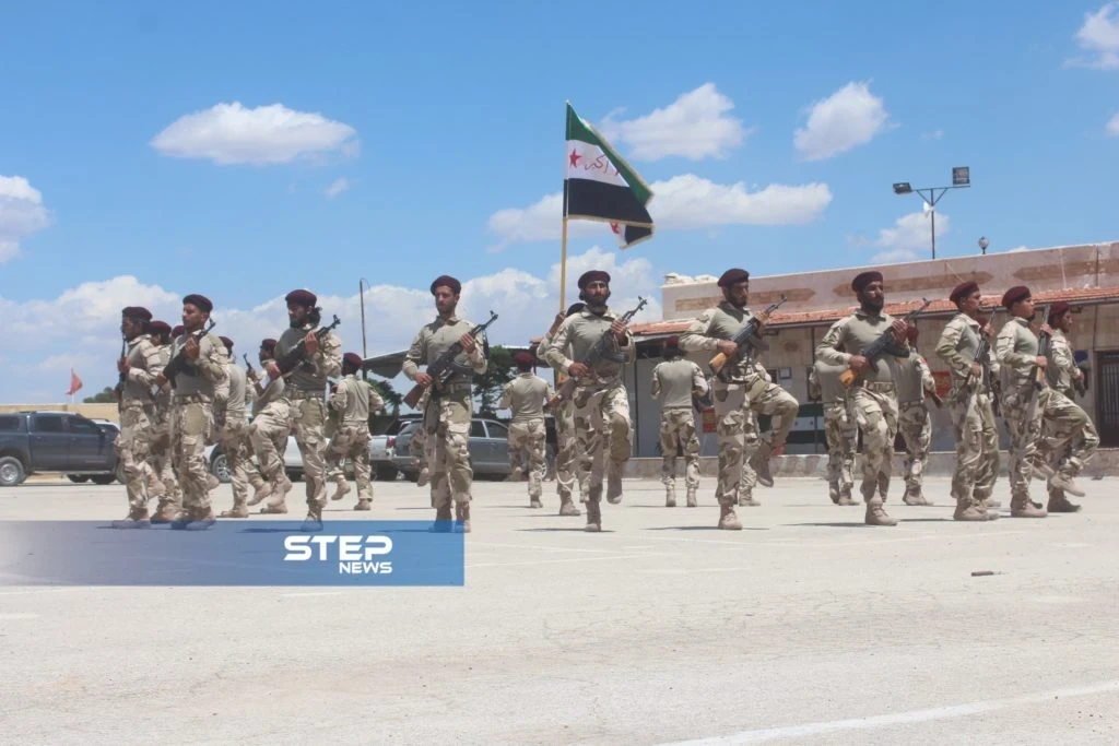 تخريج دورة للجيش الوطني في مدينة الباب شرق حلب