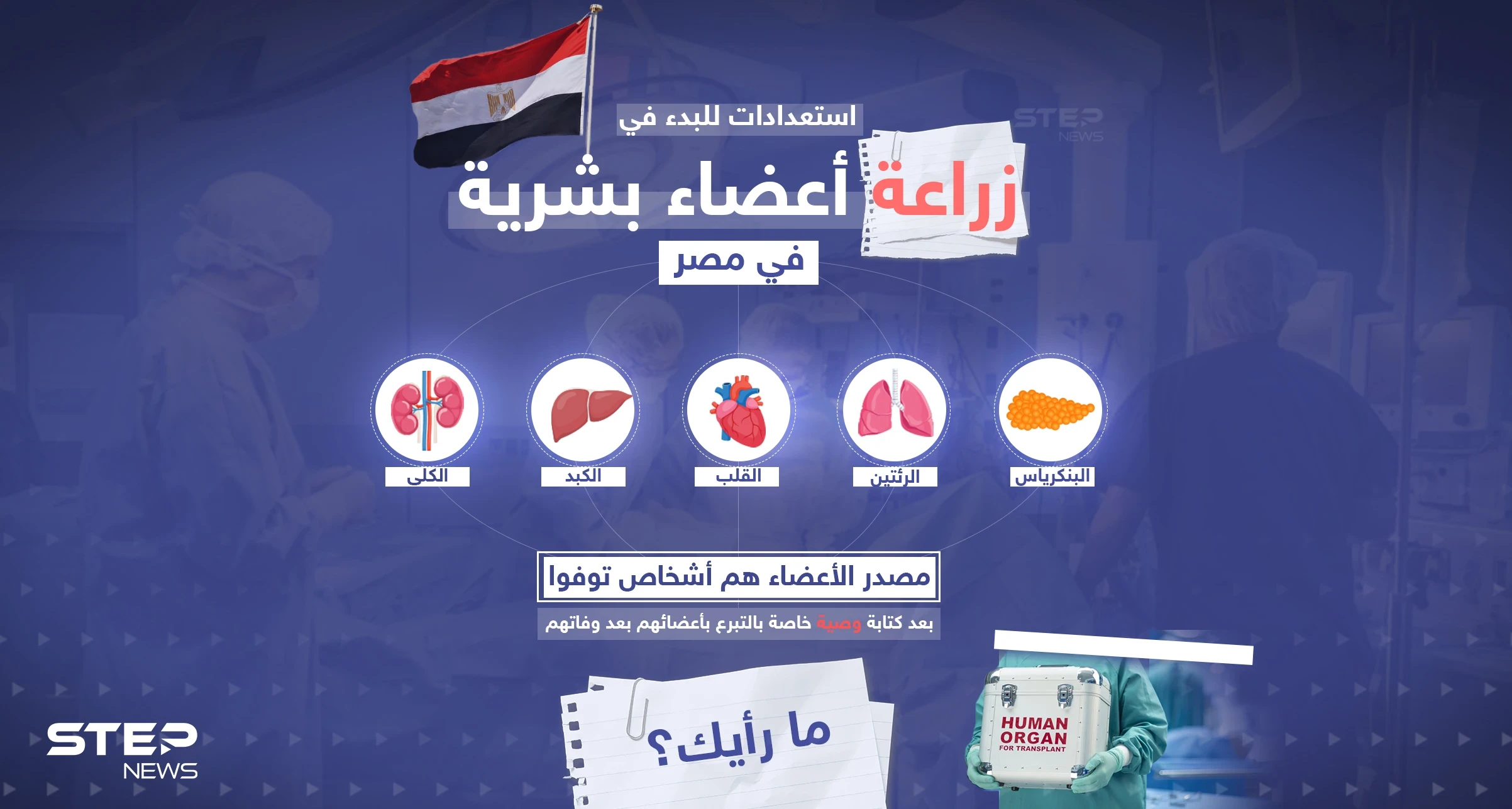 استعدادت للبدء بزراعة أعضاء بشرية في مصر من المتوفيين