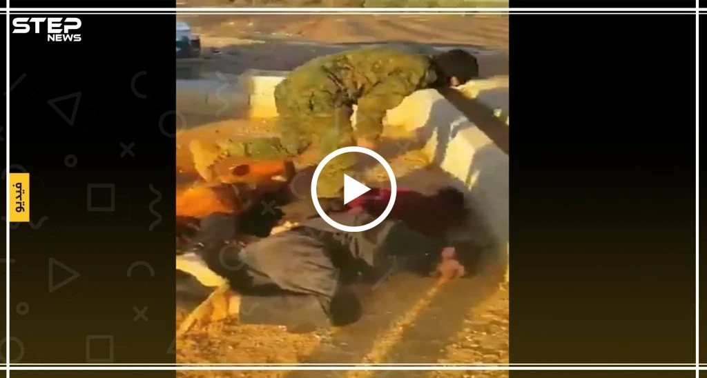 عنصر من "قسد" يخلع حجاب امرأة ضمن مراسم تعذيب لمعتقلين!!(فيديو)