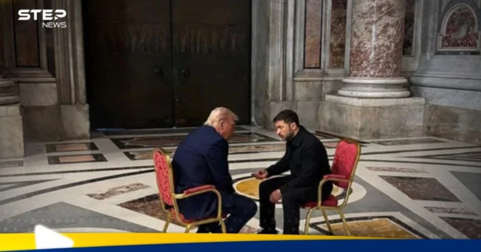 كرسي غريب وحوار سري.. الكشف عن تفاصيل"أغرب لقاء" بين ترامب وزيلينسكي