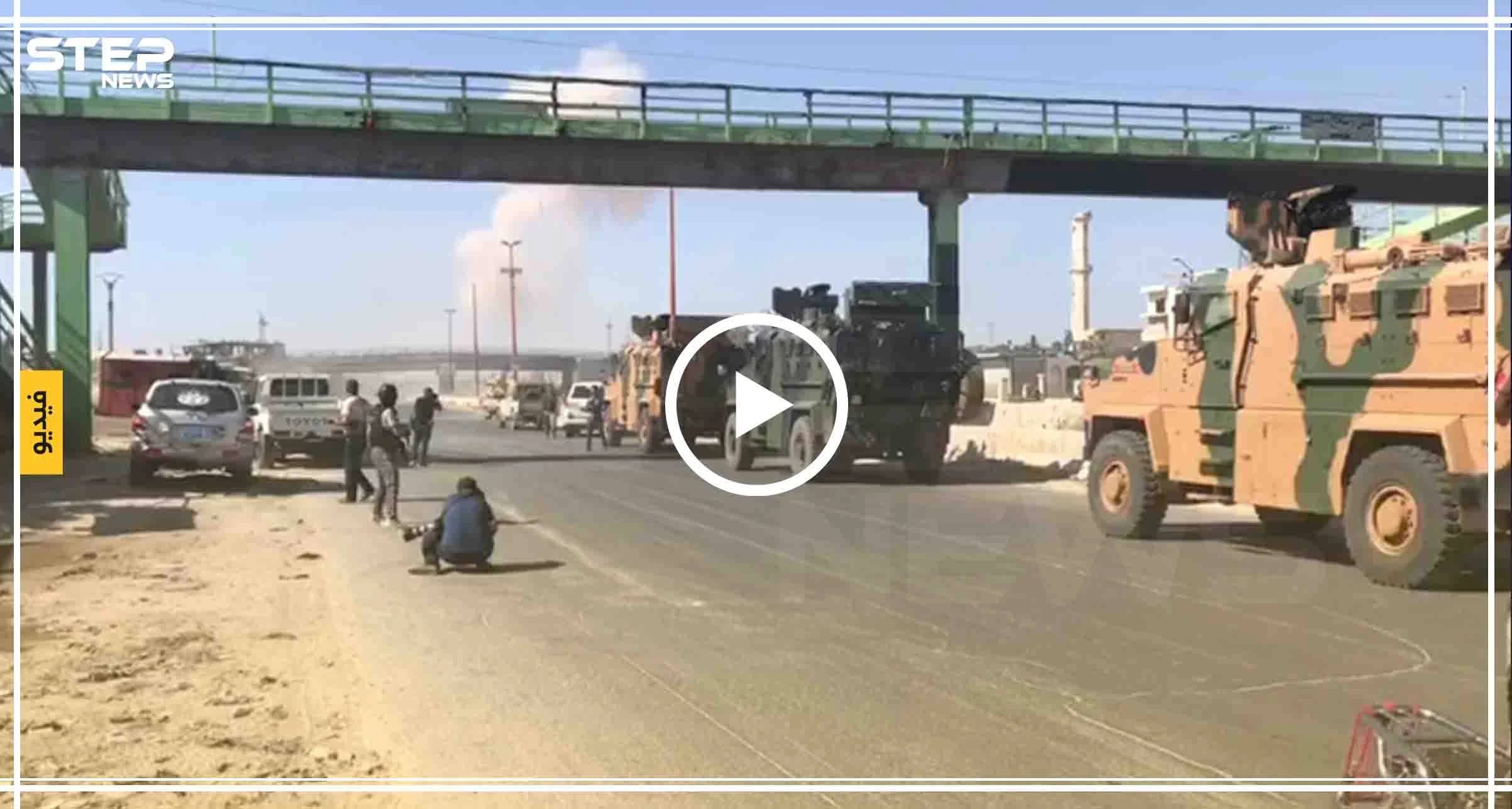 (بالفيديو) المشاهد الأولى لاستهداف الرتل التركي قرب خان شيخون من قبل الطيران الروسي