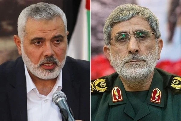 قائد فيلق القدس الإيراني يتصل باسماعيل هنية وتبادل لـ"الإشادات" تزامناً مع قصف غزة
