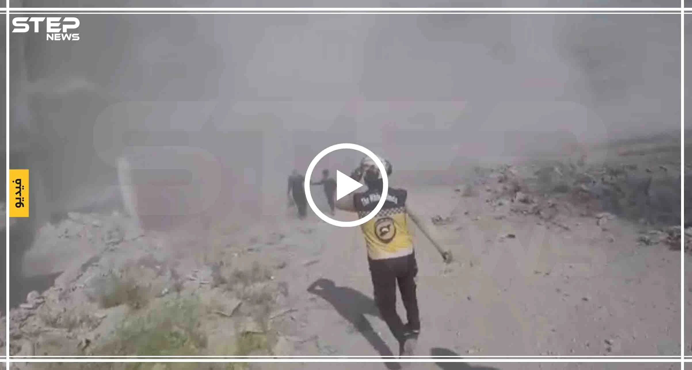 بالفيديو|| من كاميرا متطوع بالدفاع المدني.. هكذا يبدو المشهد أثناء الغارات على إدلب