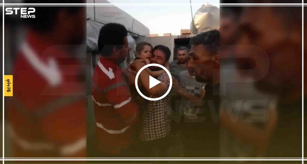 شاهد بالفيديو .. صرخات مكلوم لمقتل زوجته برصاص الأتراك في مخيم حدودي