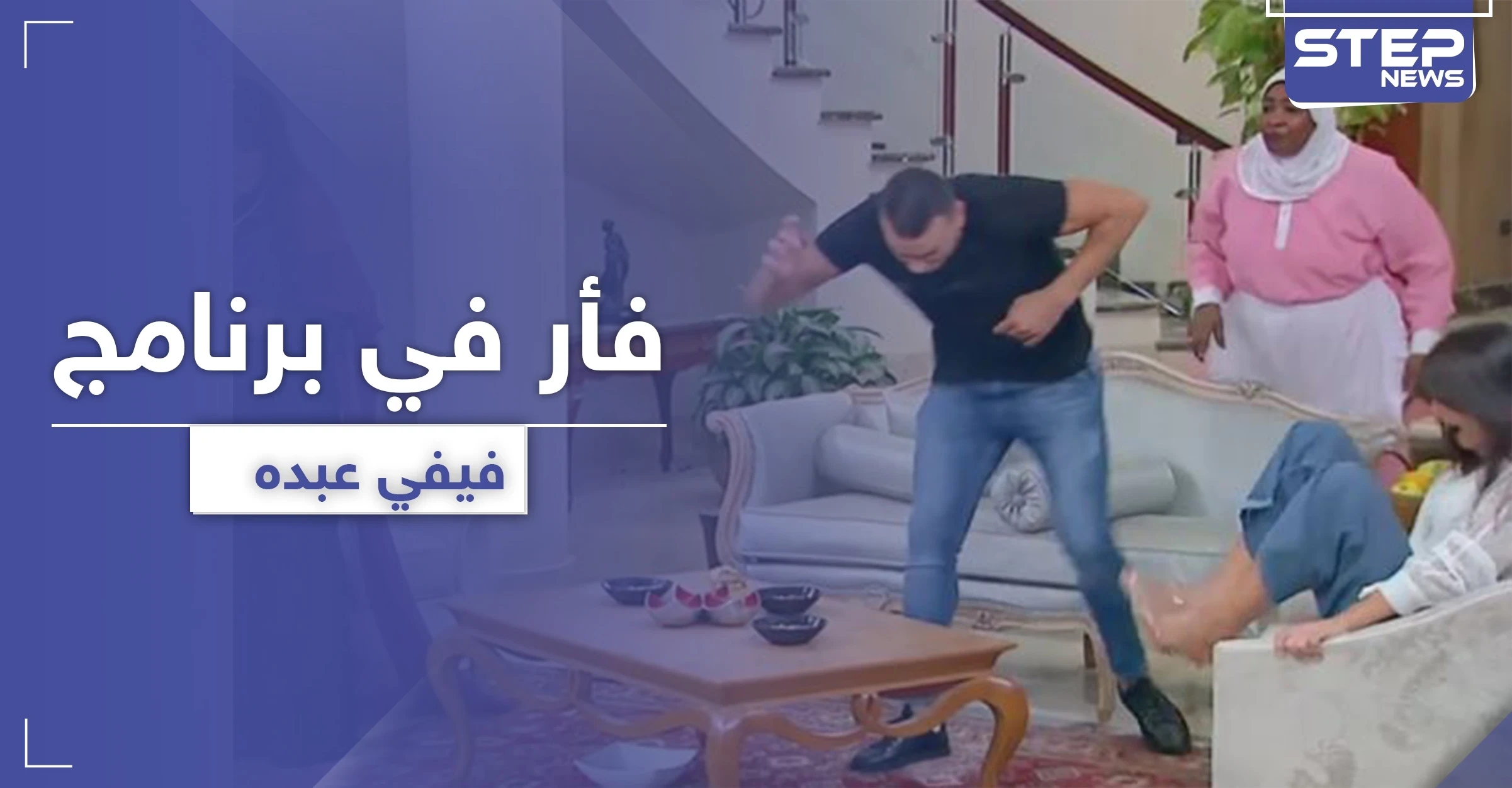 بعد أفعى رامز جلال ..فأر ببرنامج مقالب لـ فيفي عبده فما القصة