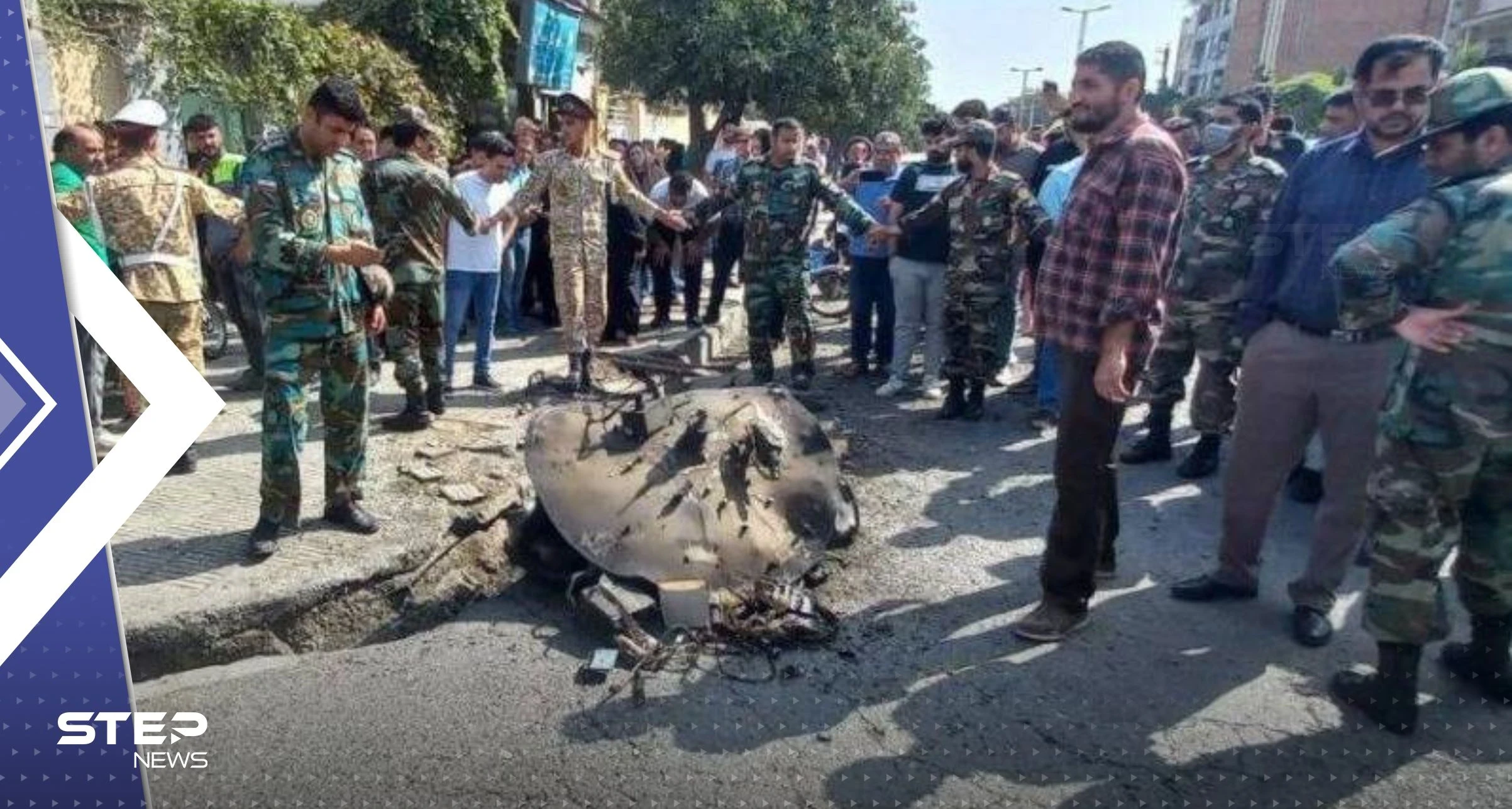 سبقتها أصوات انفجارات.. أجسام غريبة تتساقط على مدينة شمال إيران