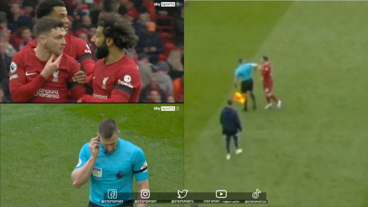 بالفيديو || فضيحة في الدوري الإنجليزي ... حكم يضرب أحد لاعبي ليفربول خلال المباراة