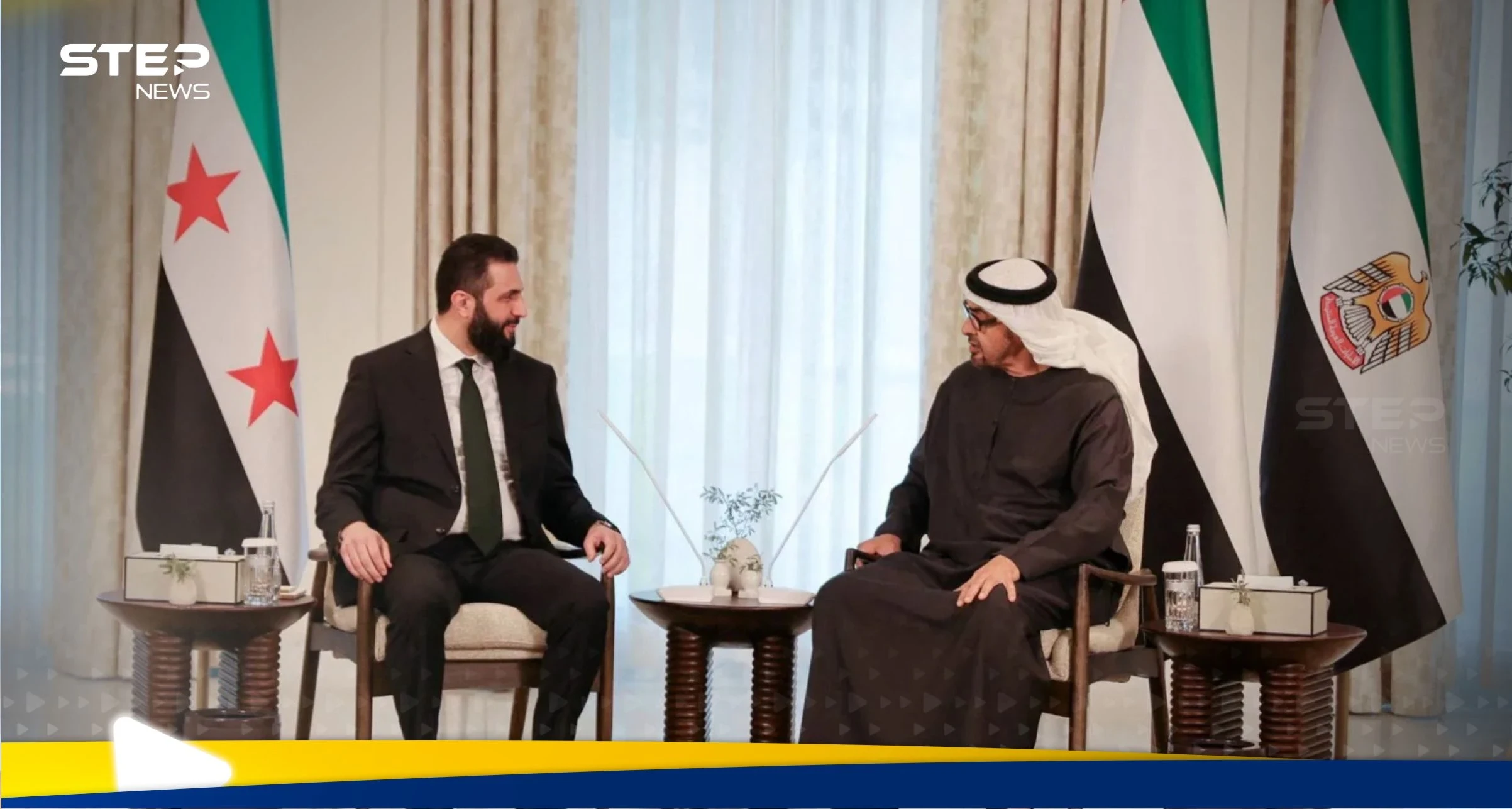 محمد بن زايد لـ الشرع: الإمارات ستدعم سوريا بكل ما تستطيع