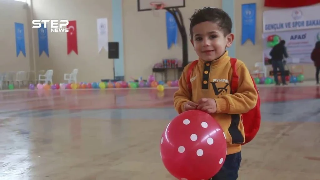 حفل للأطفال العرب والأكراد بمدينة عفرين شمال حلب