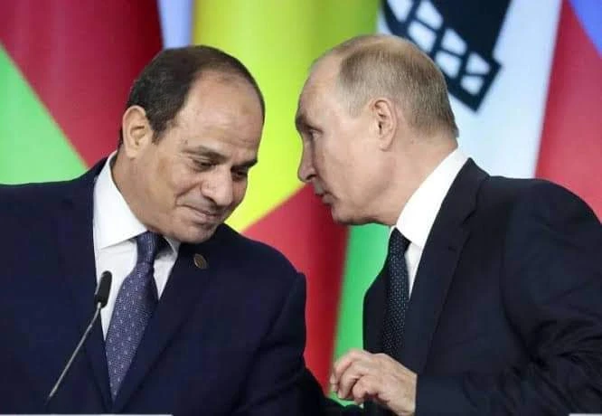 السيسي يجري اتصالاً هاتفياً مع بوتين ويؤكد له على أمرين