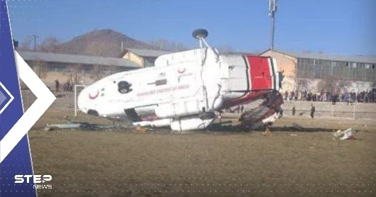بالفيديو|| مقتل مسؤول وإصابة 14 آخرين جراء تحطم طائرة إيرانية على متنها وزير الرياضة