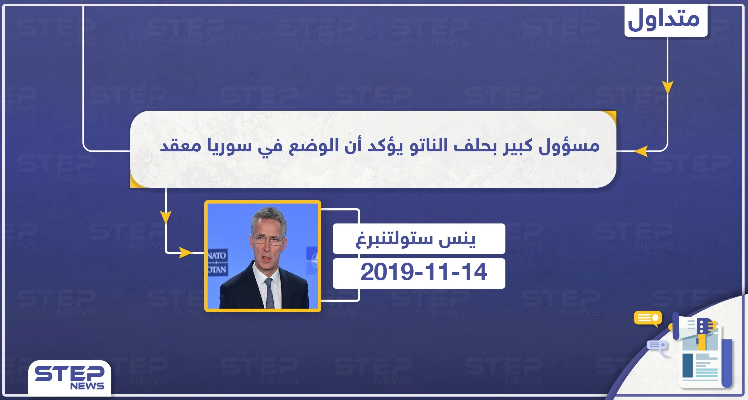 مسؤول كبير بحلف الناتو يؤكد أن مسألة سوريا نقطة الخلاف لديهم