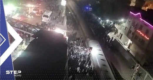 بالفيديو|| لحظة خروج قطار عن القضبان في مصر.. ووزارة الصحة تكشف حصيلة ضحايا الحادث