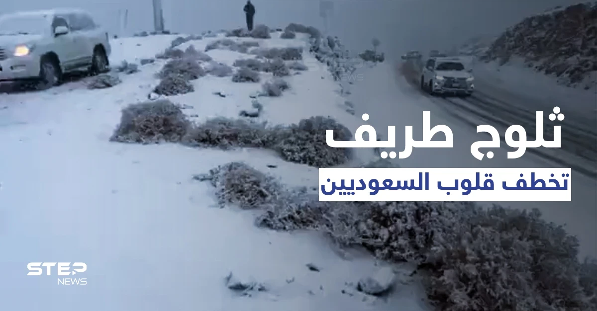 محافظة طريف السعودية تشهد ليلة شتوية سيبيرية وتساقط ثلوج كثيف بحالة نادرة ورقص الأهالي فرحاً به (فيديو)