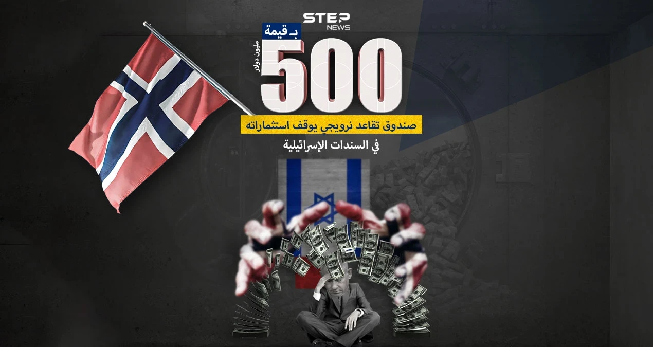 بسبب الضغوط الشعبية .. صندوق تقاعد نرويجي يسحب دعم بقيمة ٥٠٠ مليون دولار كان موجه لدعم إسرائيل
