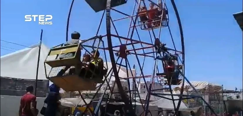 شاهد أجواء العيد وفرحة الأطفال في مدينة الدانا بريف إدلب الشمالي