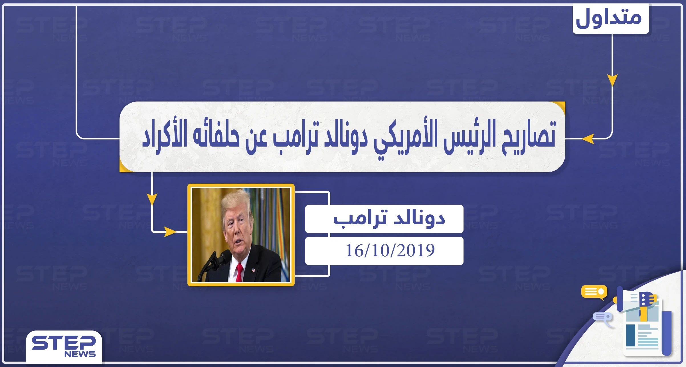 "لستم ملائكة" مجدداً ترامب يوجه سهامه للأكراد ولكن بشكلٍ أعنف