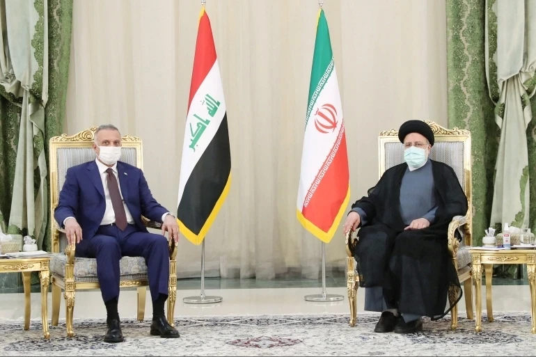 الرئيس الإيراني يعلن عن اتفاق مع رئيس الوزراء العراقي يخص البلدين والكاظمي يشيد بدور إيران