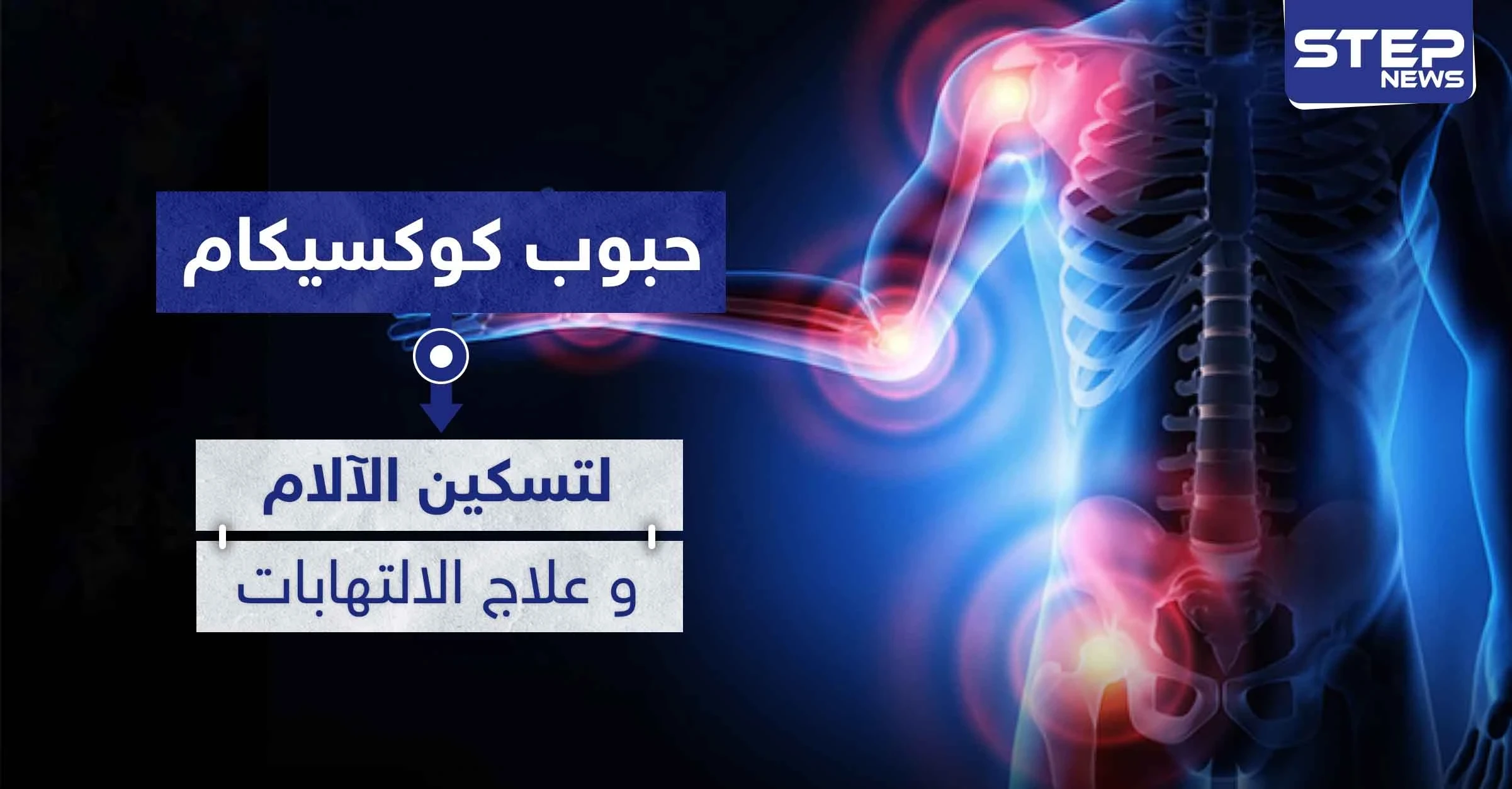 حبوب كوكسيكام Coxicam لتسكين الآلام و علاج الالتهابات kon pamic حبوب