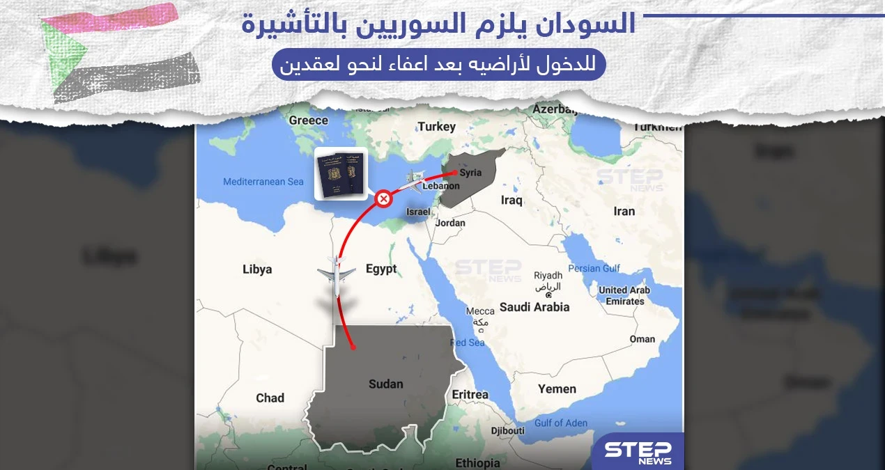 السودان يلزم السوريين بالتأشيرة للدخول لأراضيه
