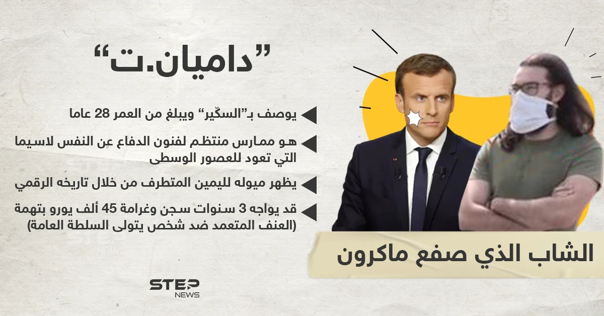 من هو الشاب داميان الذي صفع الرئيس الفرنسي ماكرون أمام الكاميرات؟