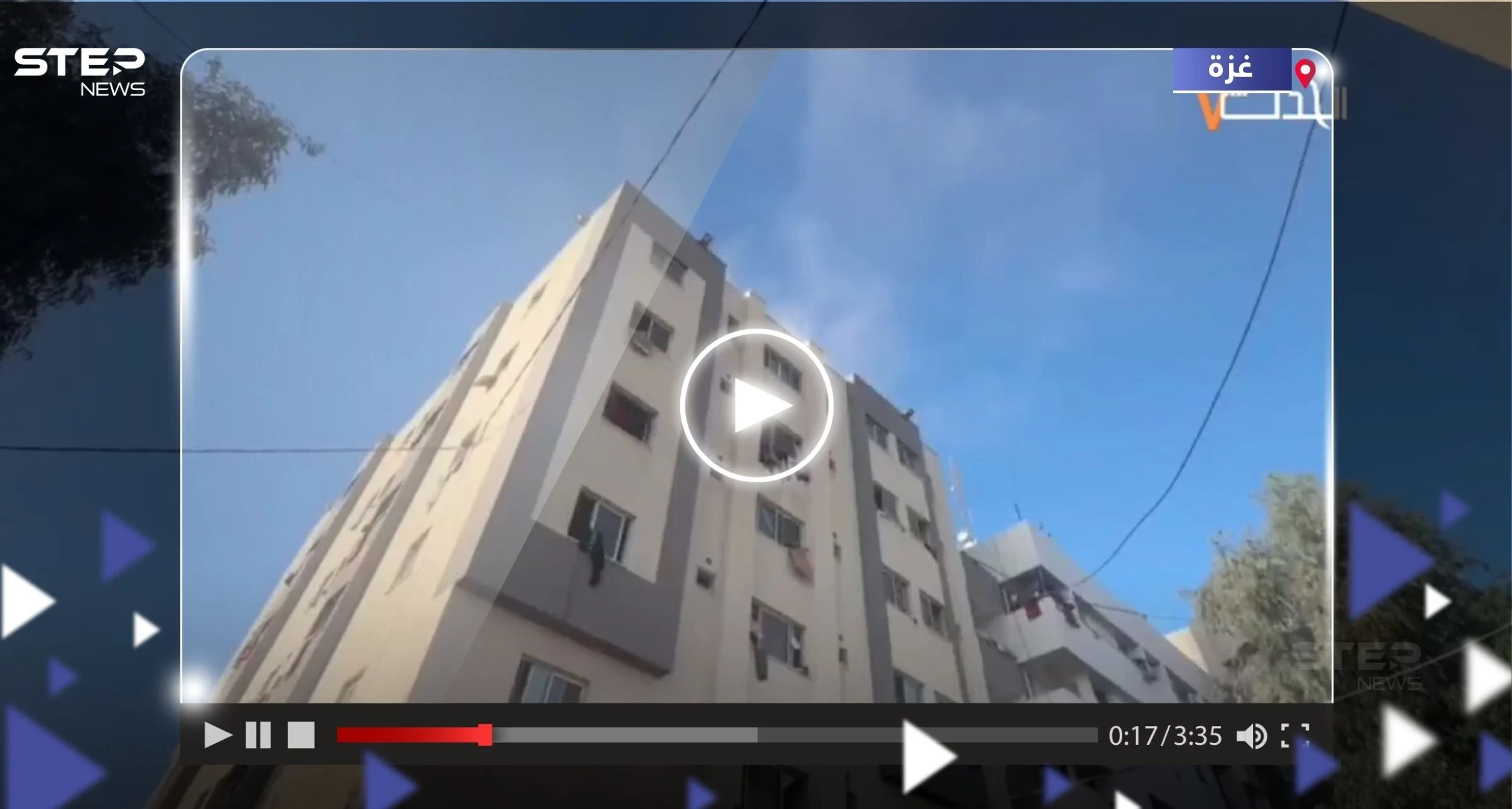شاهد|| الجيش الإسرائيلي يستهدف بشكل مباشر سطح مستشفى الشفاء بغزة