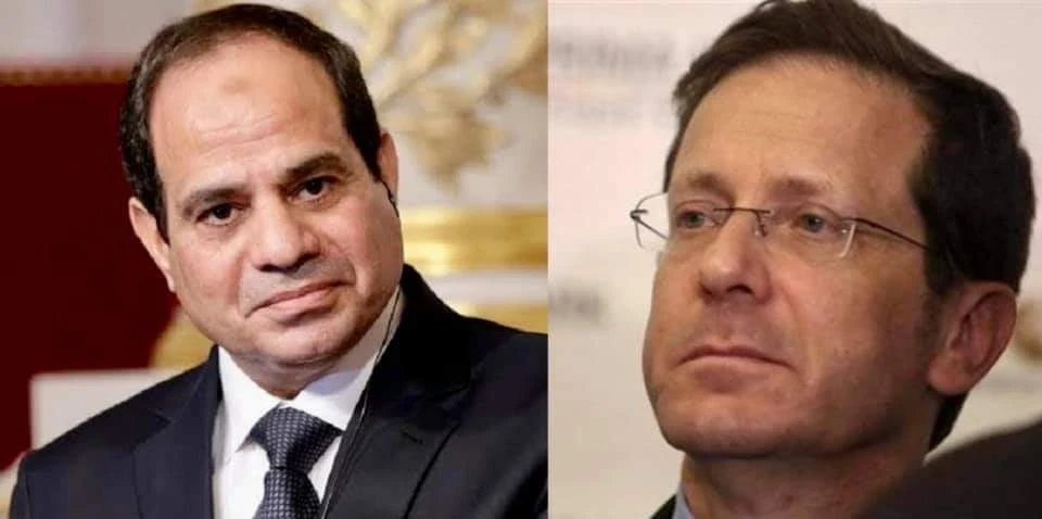 السيسي يجري اتصالاً هاتفياً مع نظيره الإسرائيلي.. والرئاسة المصرية تكشف أبرز جوانب النقاش بينهما