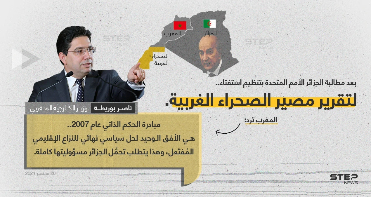 الصحراء الغربية بين دعوة الجزائر للاستفتاء على حق المصير، وبين إصرار المغرب على "الحكم الذاتي" تحت راية المغرب
