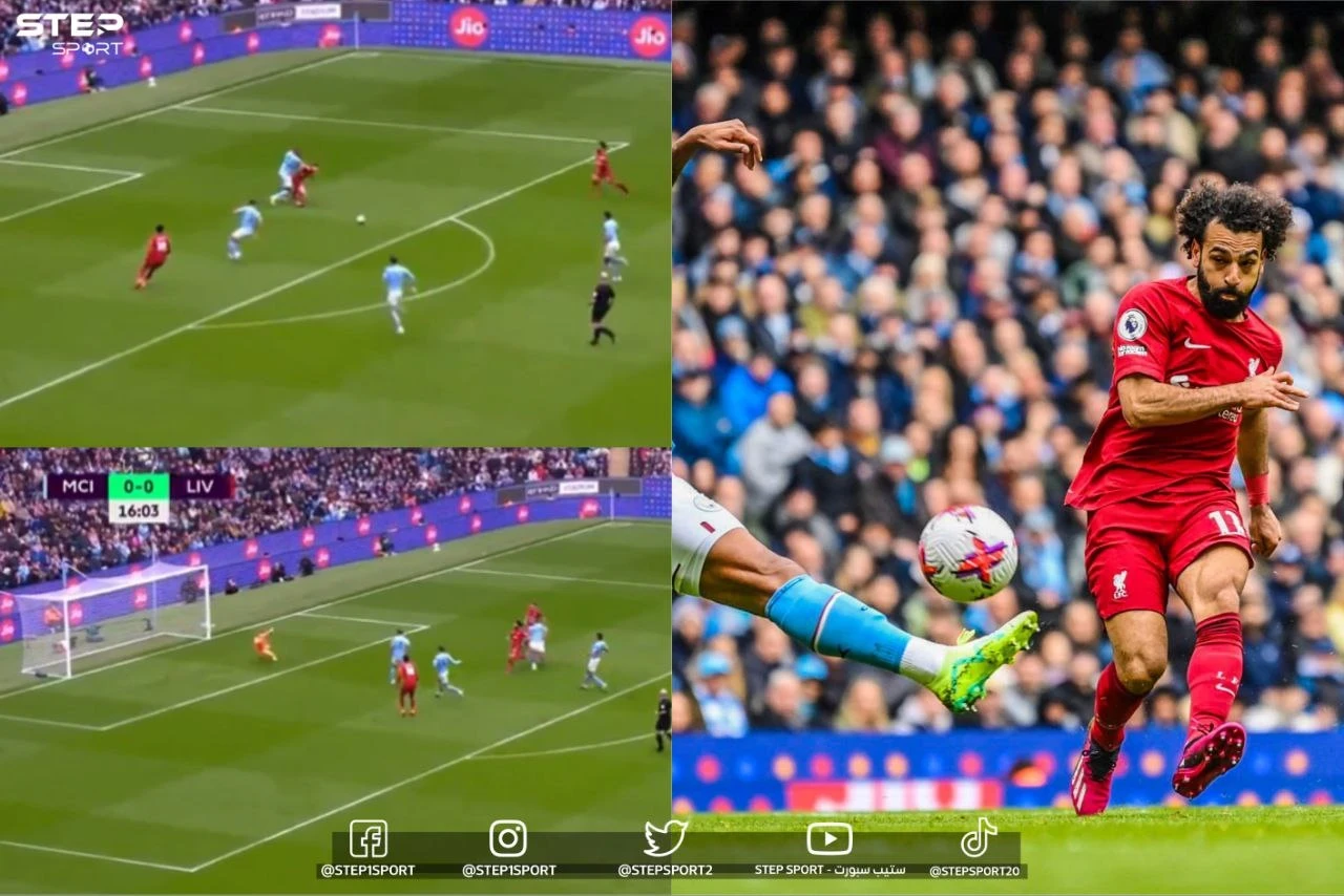 محمد صلاح يهز شباك المان سيتي ويحقق رقم تاريخي جديد مع ليفربول