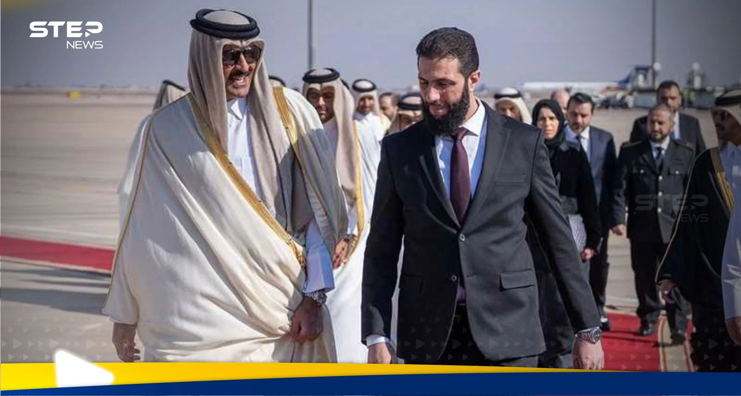 الشيخ تميم بن حمد يستقبل الرئيس أحمد الشرع في الدوحة لتعزيز التعاون الثنائي